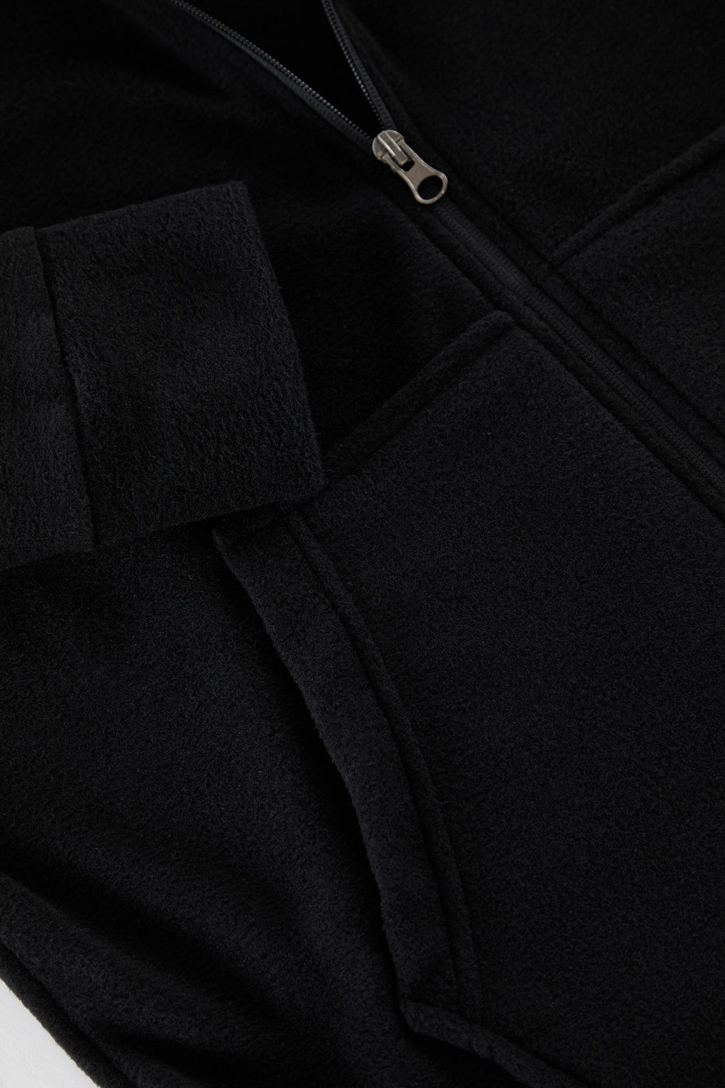 TRENDYOL MAN Siyah Regular/Normal Kesim Basic Fermuarl? S?cak Tutan Polar H?rka/Sweatshirt TMNAW25SW00183 - Trendyolmilla фото 2