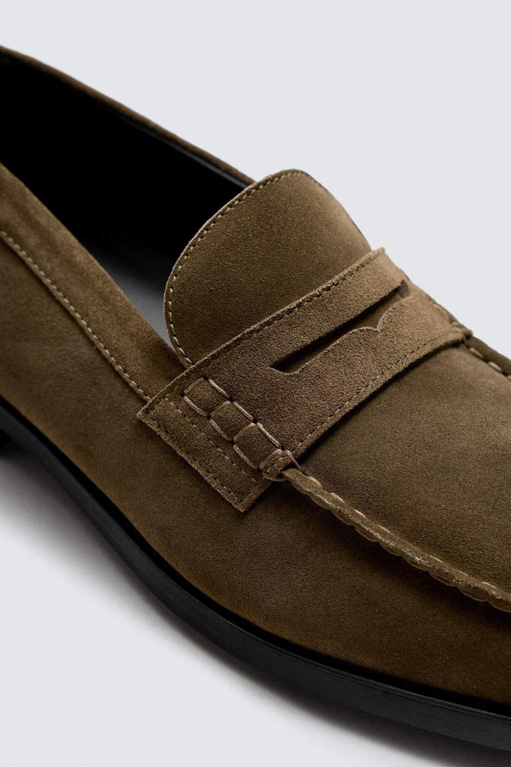 LEATHER PENNY LOAFERS - Zara фото 3