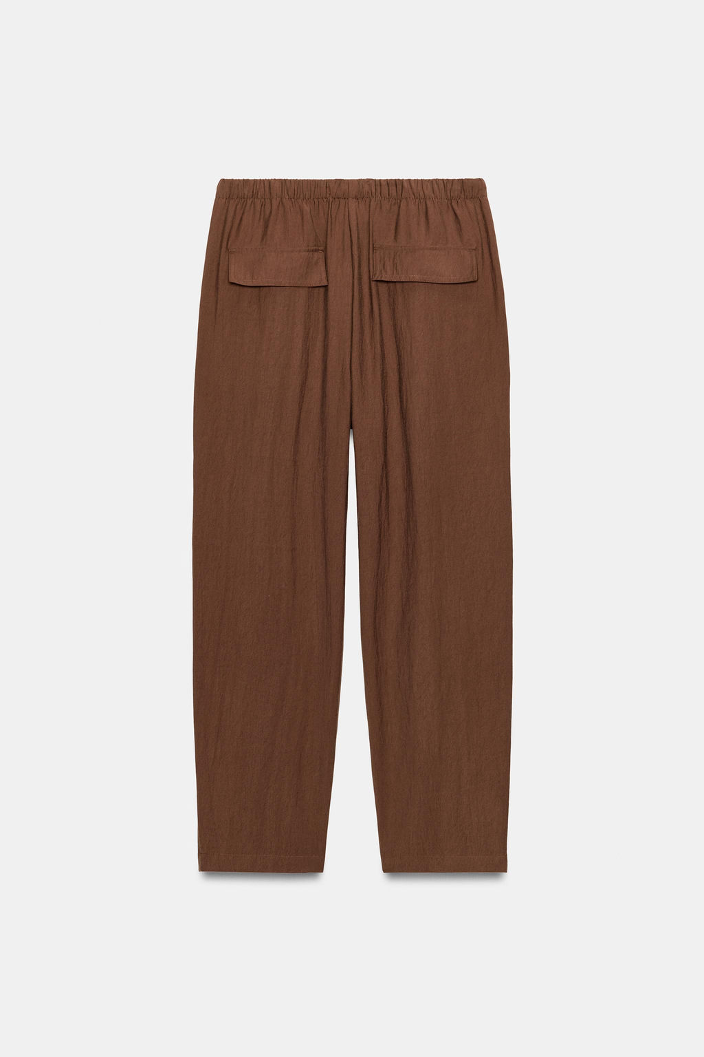 PANTAL?N CINTURA EL?STICA / Marr?n - Zara фото 8