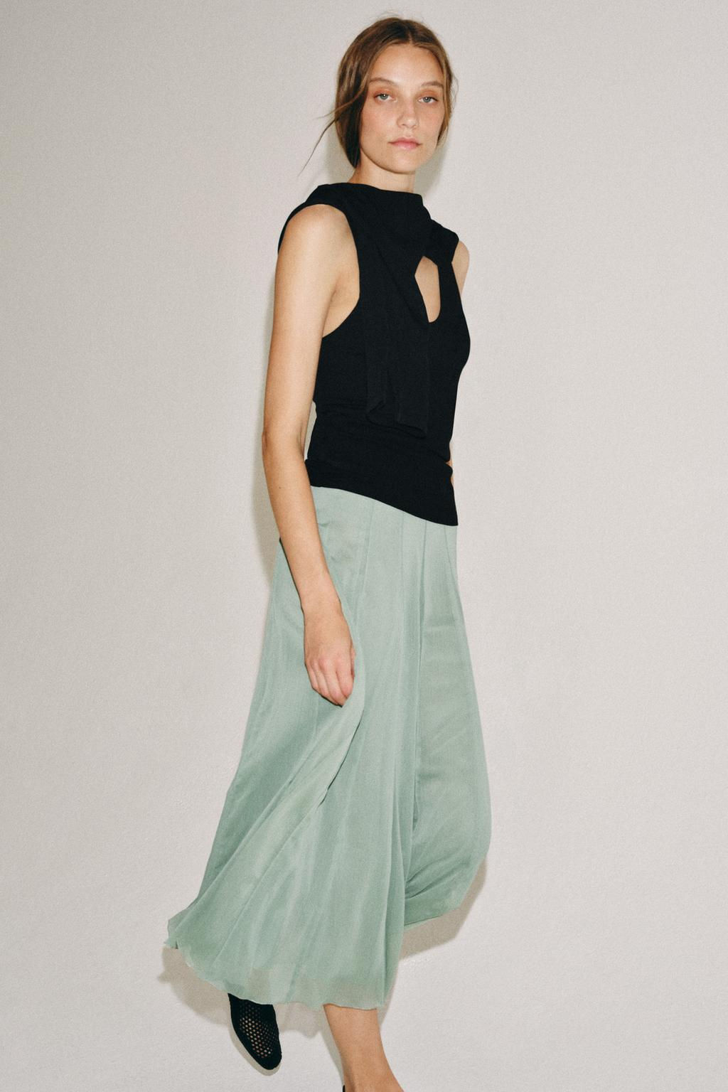 ZW COLLECTION MIDI SKIRT - Zara фото 5
