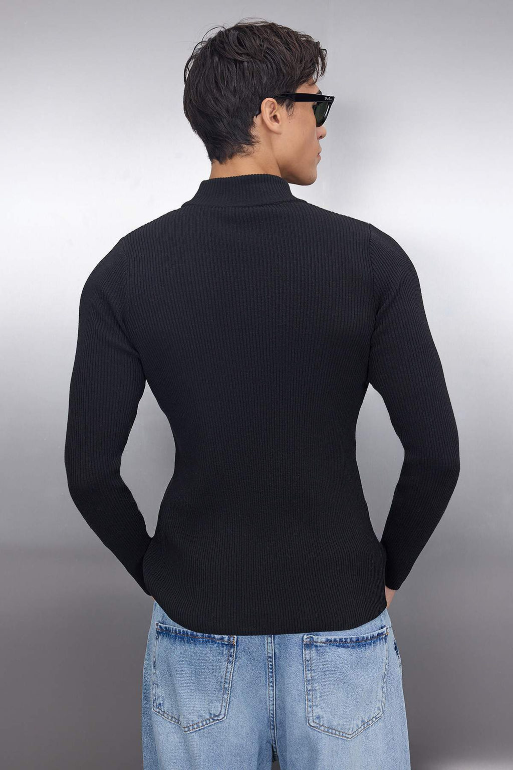 TRENDYOL MAN Ekru Slim Fit Pamuklu Yar?m Bal?kc? Yaka Fitilli Orgu Kazak TMNAW21KZ0568 - Trendyolmilla фото 77