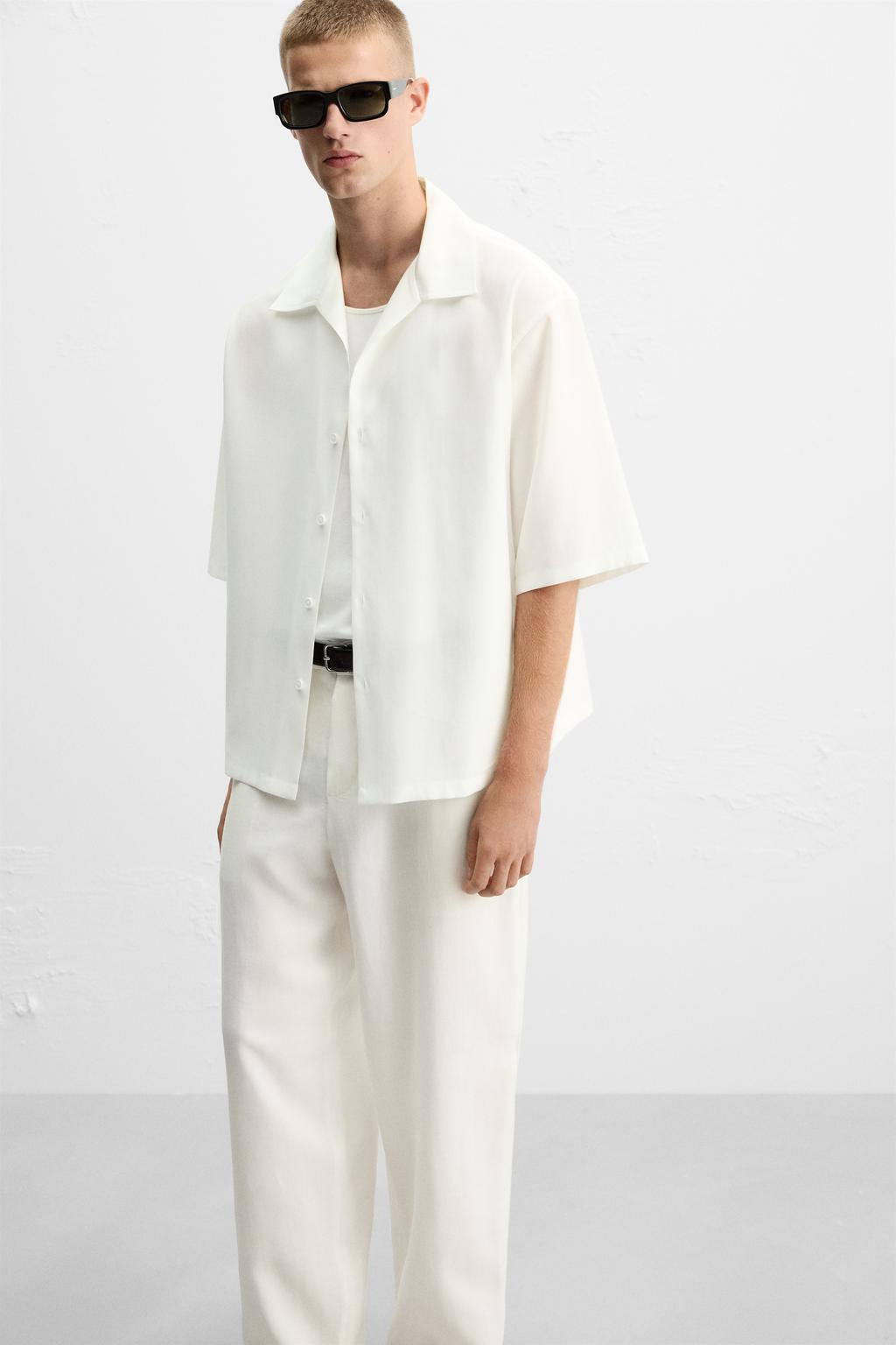 LYOCELL BLEND TROUSERS - Zara фото 5