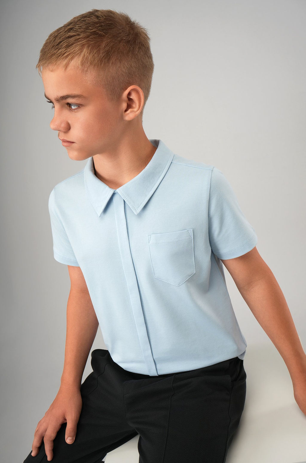 Рубашка-поло с коротким рукавом для мальчика Happyfox