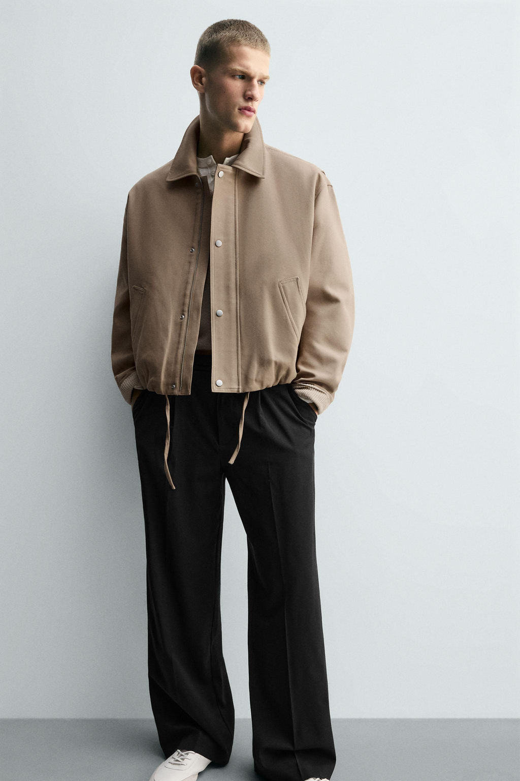 PLEATED TEXTURED TROUSERS - Zara фото 5