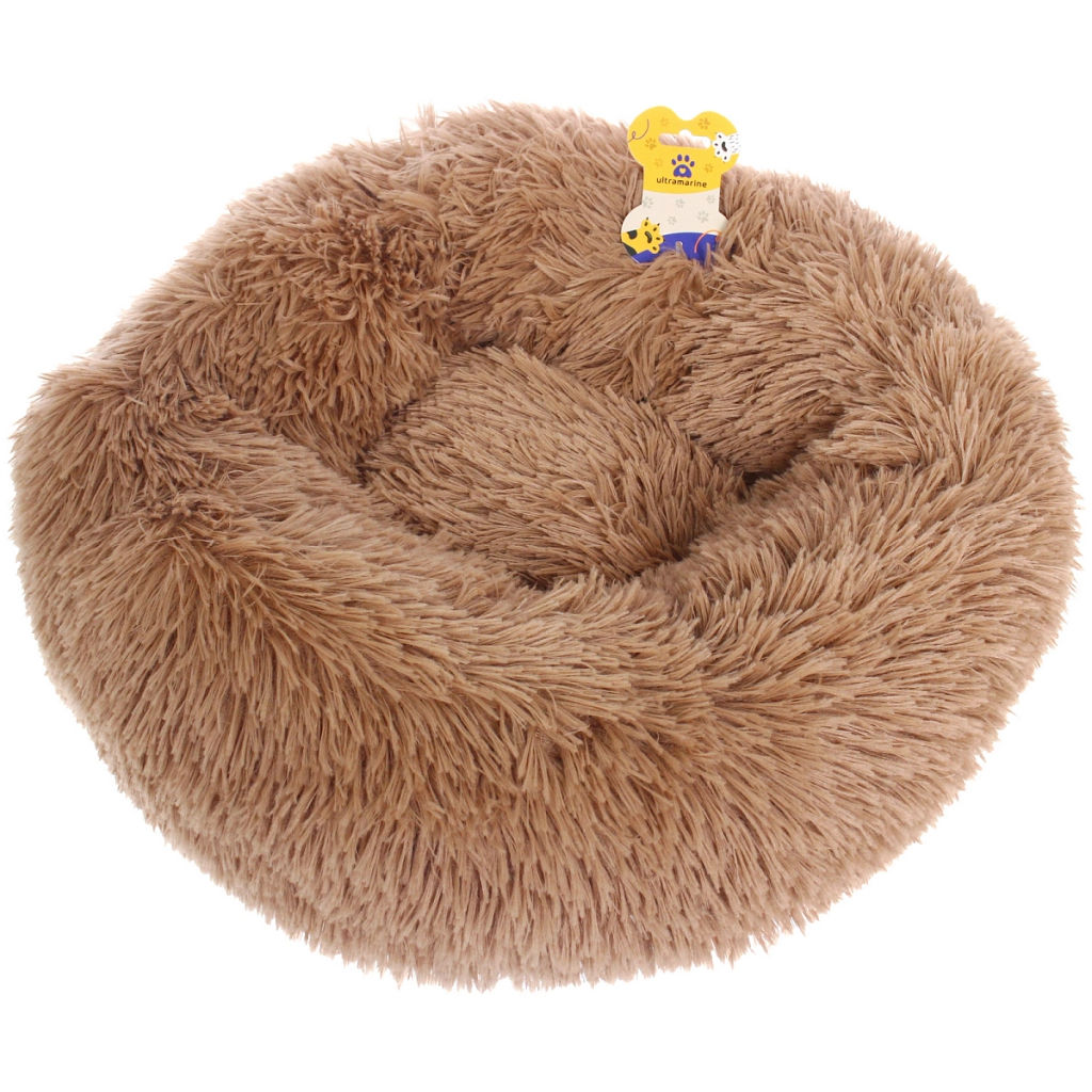 Лежанка для животных круглая "Место БРО", цвет мокко, d-50см (Лейбл)