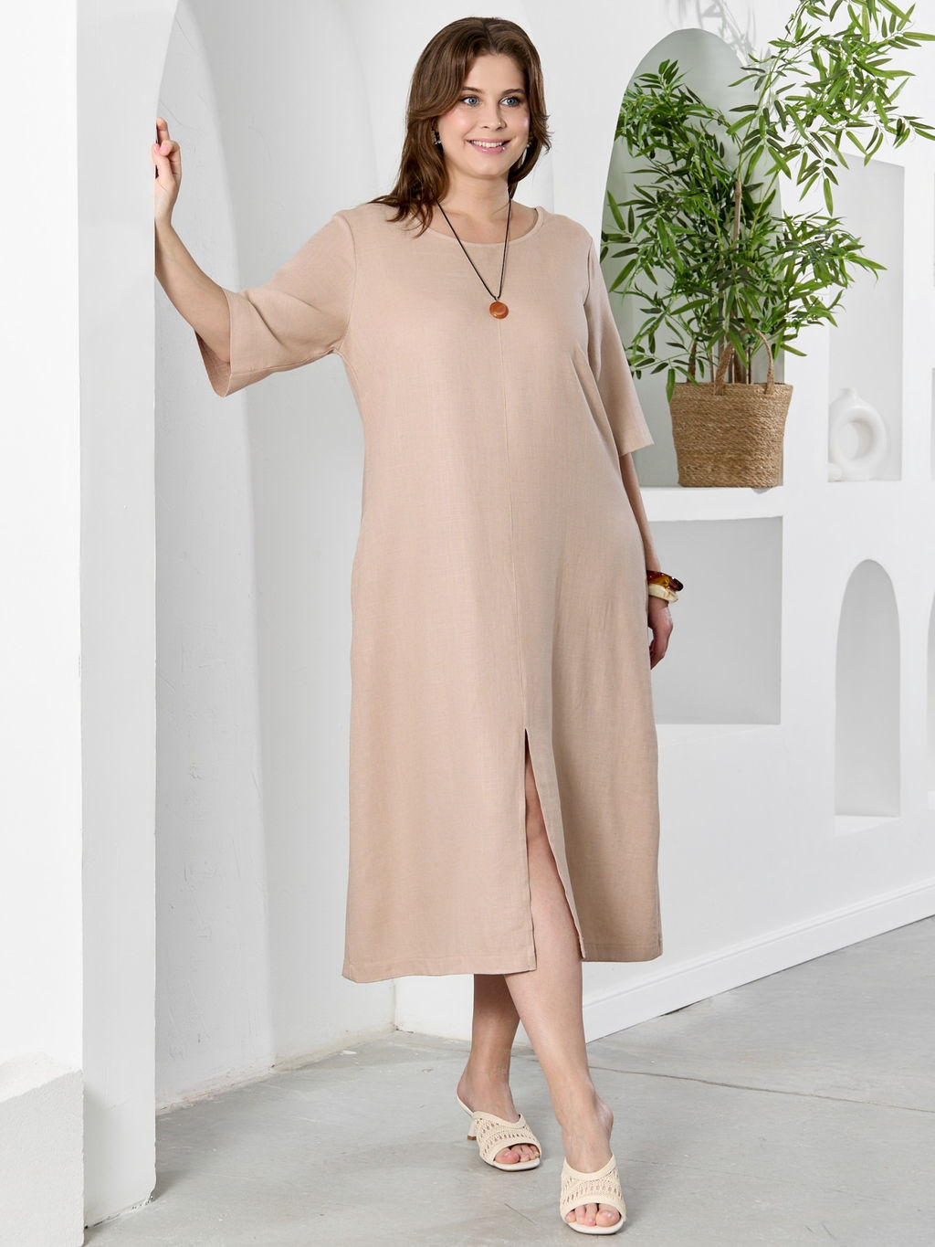 Платье Камео-1 из вискозы со льном - Виотекс фото 37