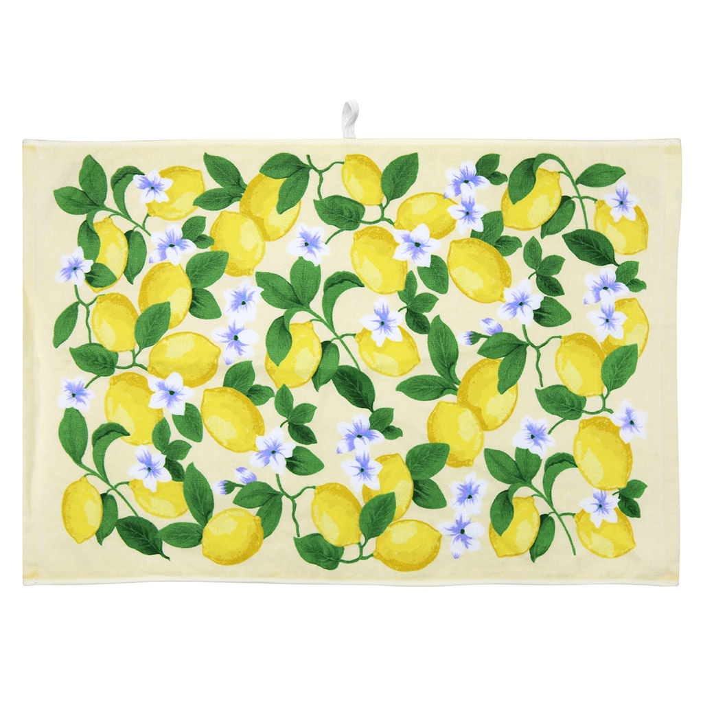 Полотенце кухонное махровое 40х60см Лимоны, 290гр/м2, 100% хлопок, с петелькой, цвета микс, Bolangde (Китай) - Домашняя мода фото 10