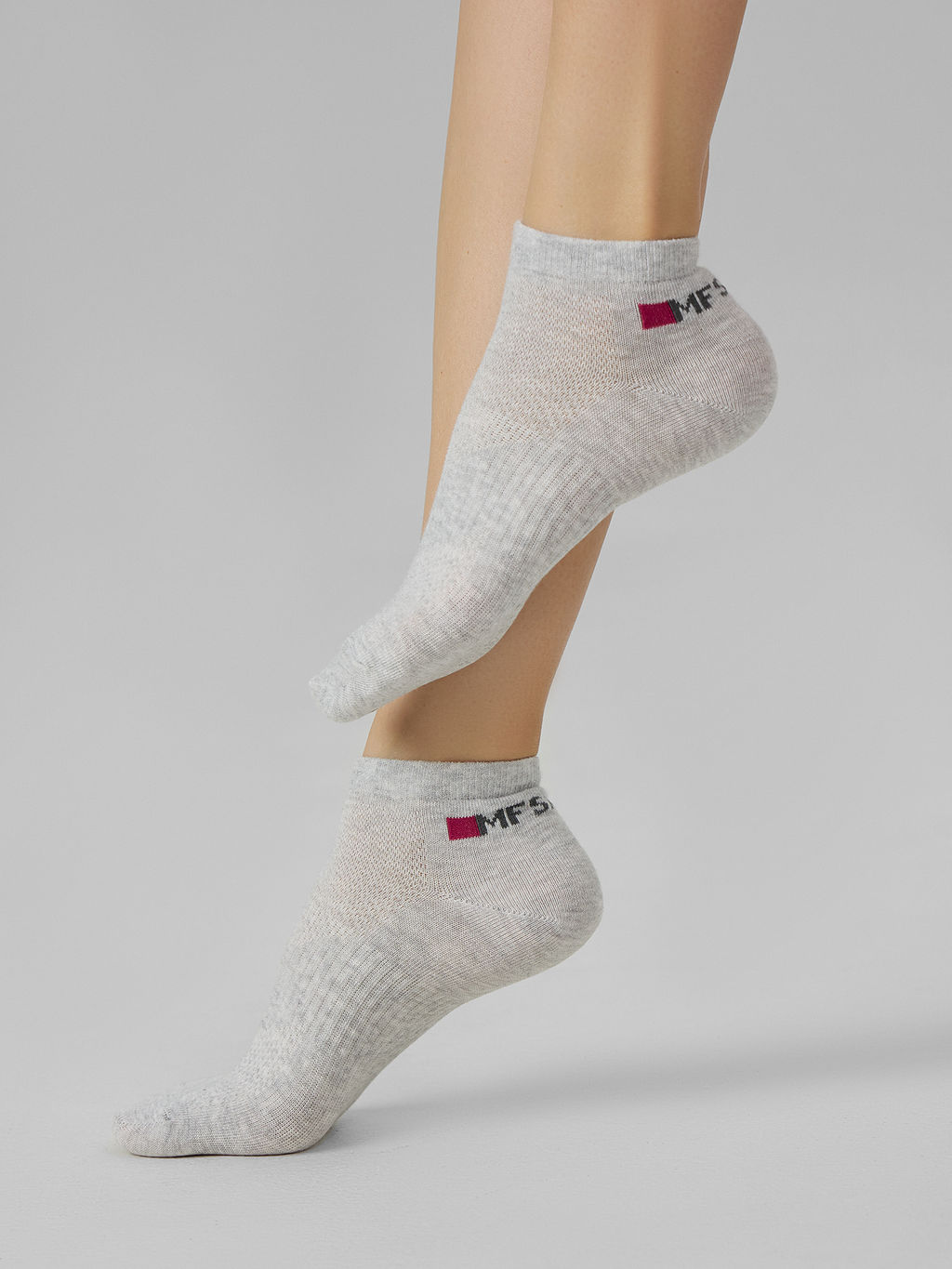 Носки Mark Formelle женские спортивные хлопок с эластаном серые набор 5 пар  фото 5
