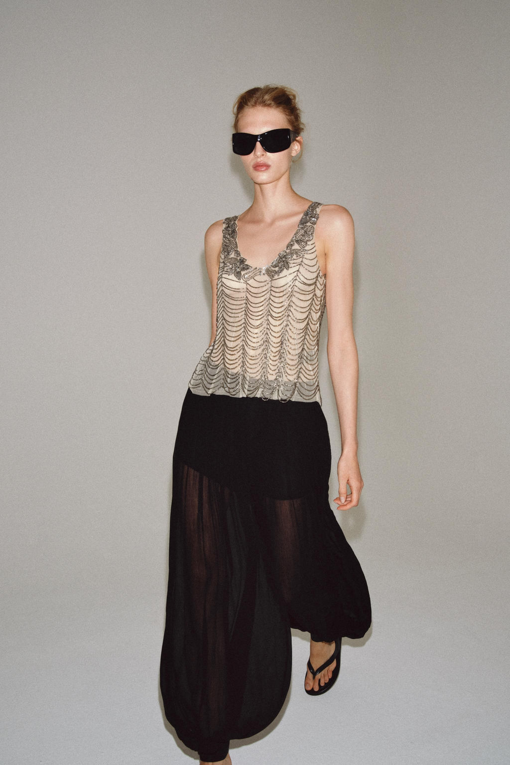 TOP ABALORIOS ZW COLLECTION / Plata - Zara фото 6