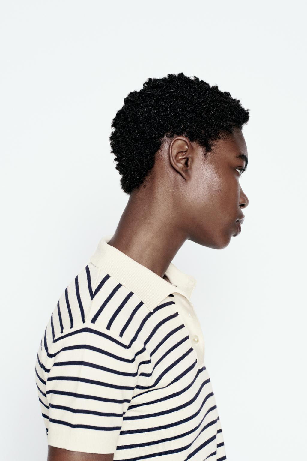 BASIC PLAIN KNIT POLO SHIRT - Zara фото 3