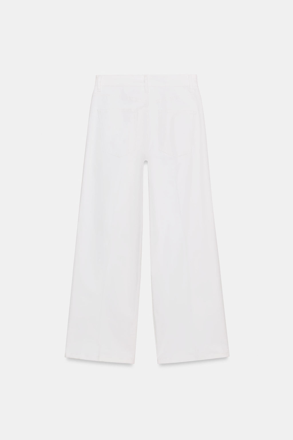 JEANS ZW COLLECTION WIDE LEG TIRO ALTO / Blanco roto - Zara фото 6
