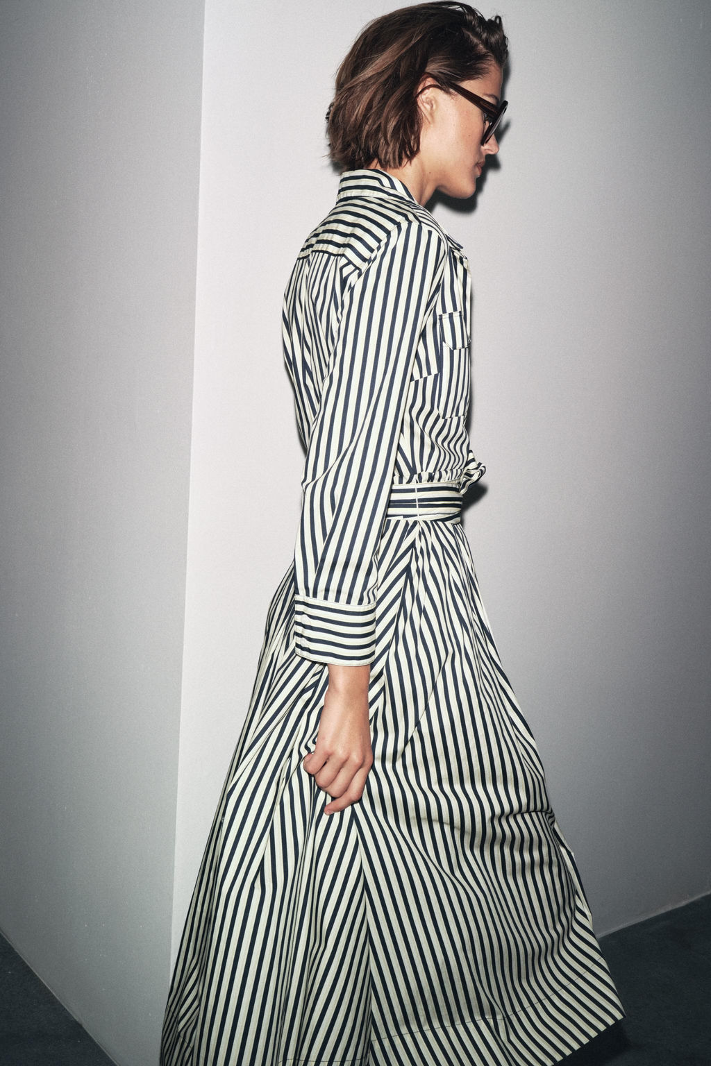 STRIPED SHIRT DRESS ZW COLLECTION - Zara фото 6