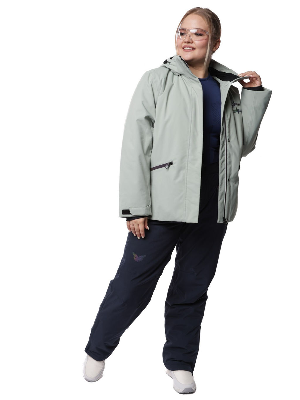 Костюм VKB-0218 Сиреневый - Snow headquarter фото 20