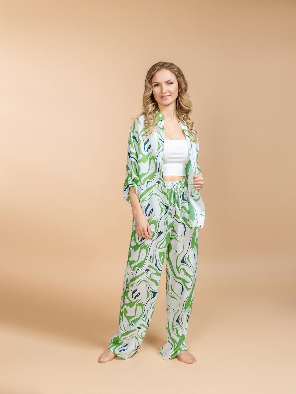 Брючный костюм (вискоза) №25-466-4 (Лето 2025) - Ганг фото 8