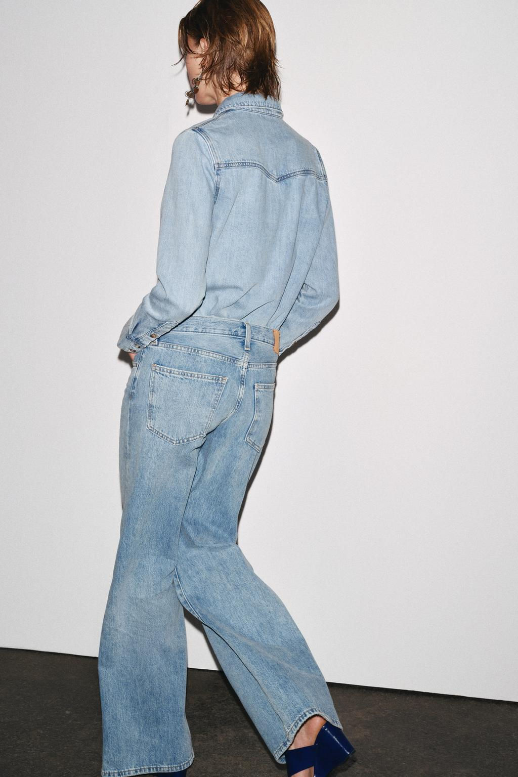 ZW COLLECTION WIDE-LEG LOW-RISE JEANS - Zara фото 25