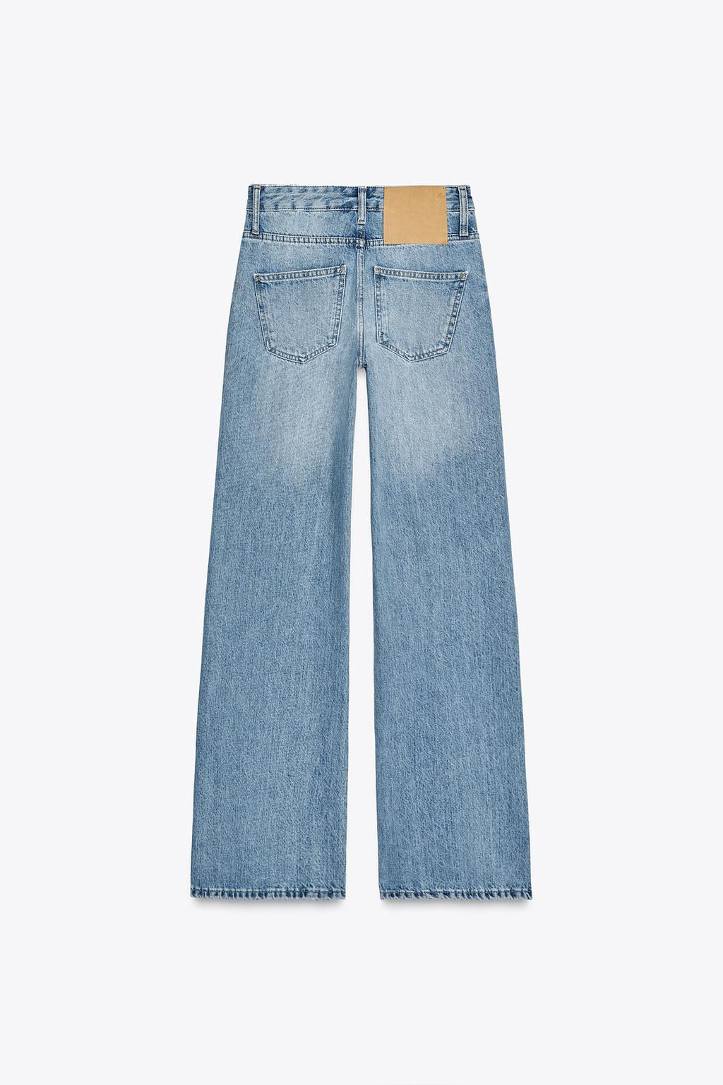 ZW COLLECTION WIDE-LEG MID-RISE JEANS - Zara фото 7