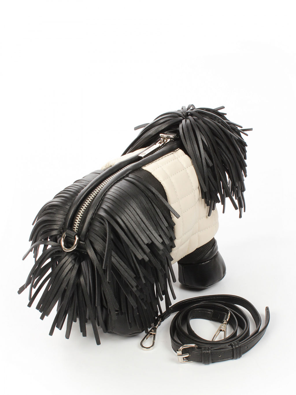 LACCOMA сумка ИГР2501-болонка-черный-белый эко кожа  фото 2