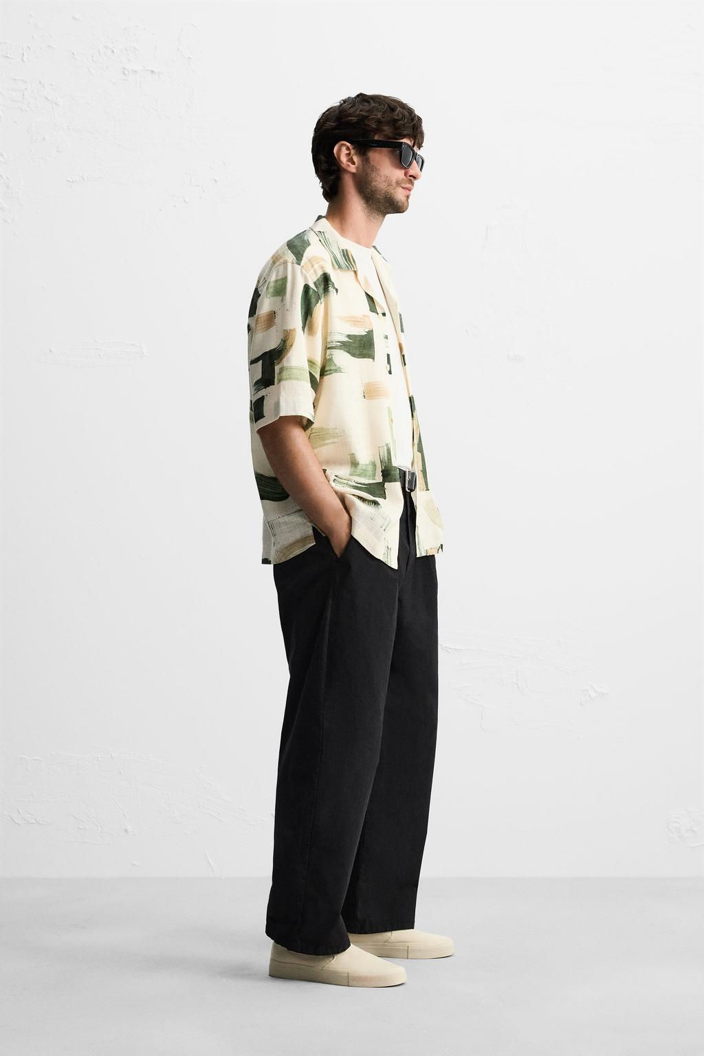 ABSTRACT PRINT SHIRT - Zara фото 4