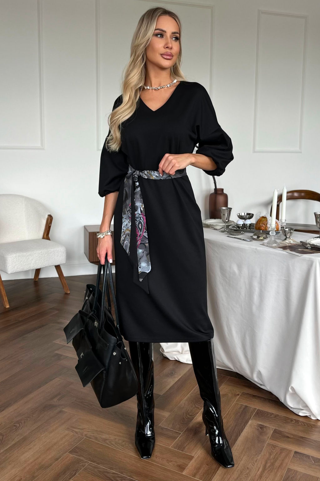 VALENTINA Платье Роберта №1/1 пояс фото 3