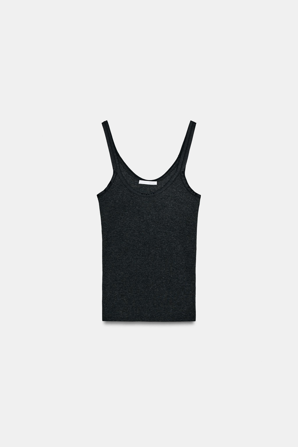 CAMISETA RIB TIRANTES / Plomo - Zara фото 2