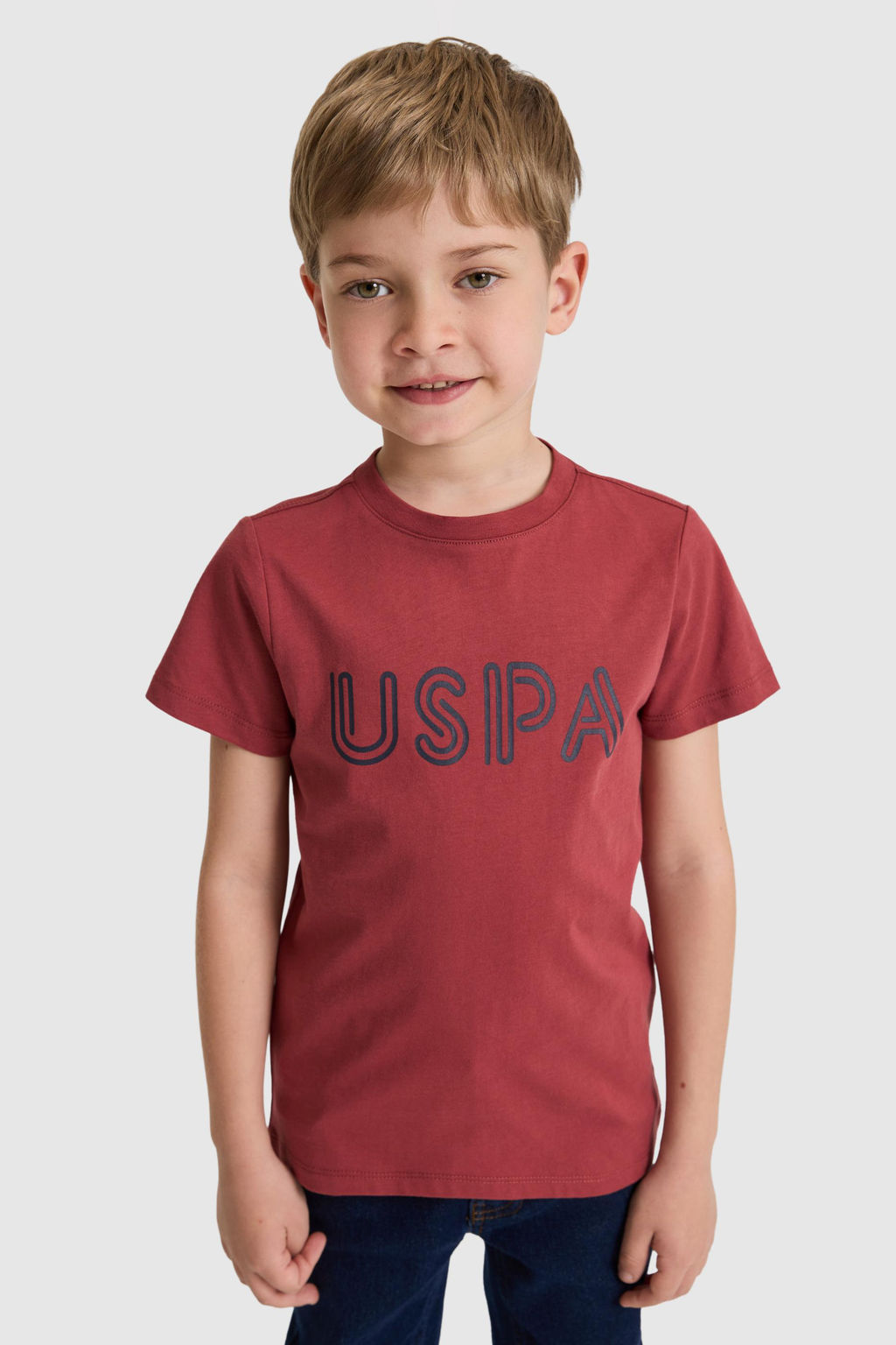 Erkek _ocuk Vi_ne Bisiklet Yaka Basic Ti__rt - U.s. polo assn фото 3
