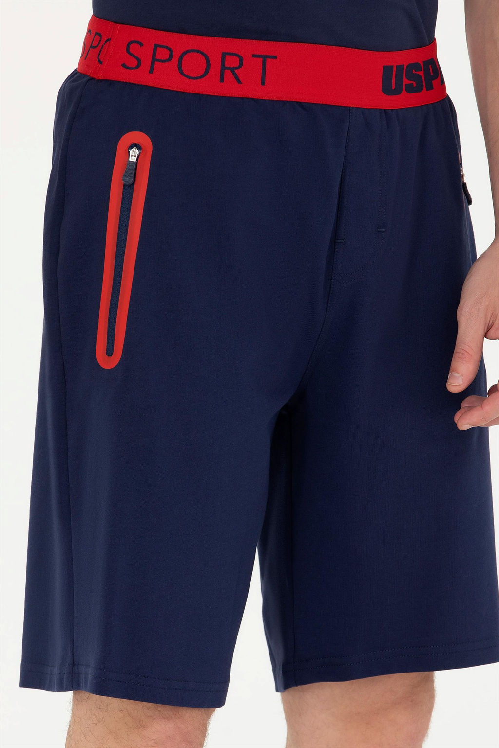 Мужские темно-синие вязаные шорты - U.s. polo assn фото 5