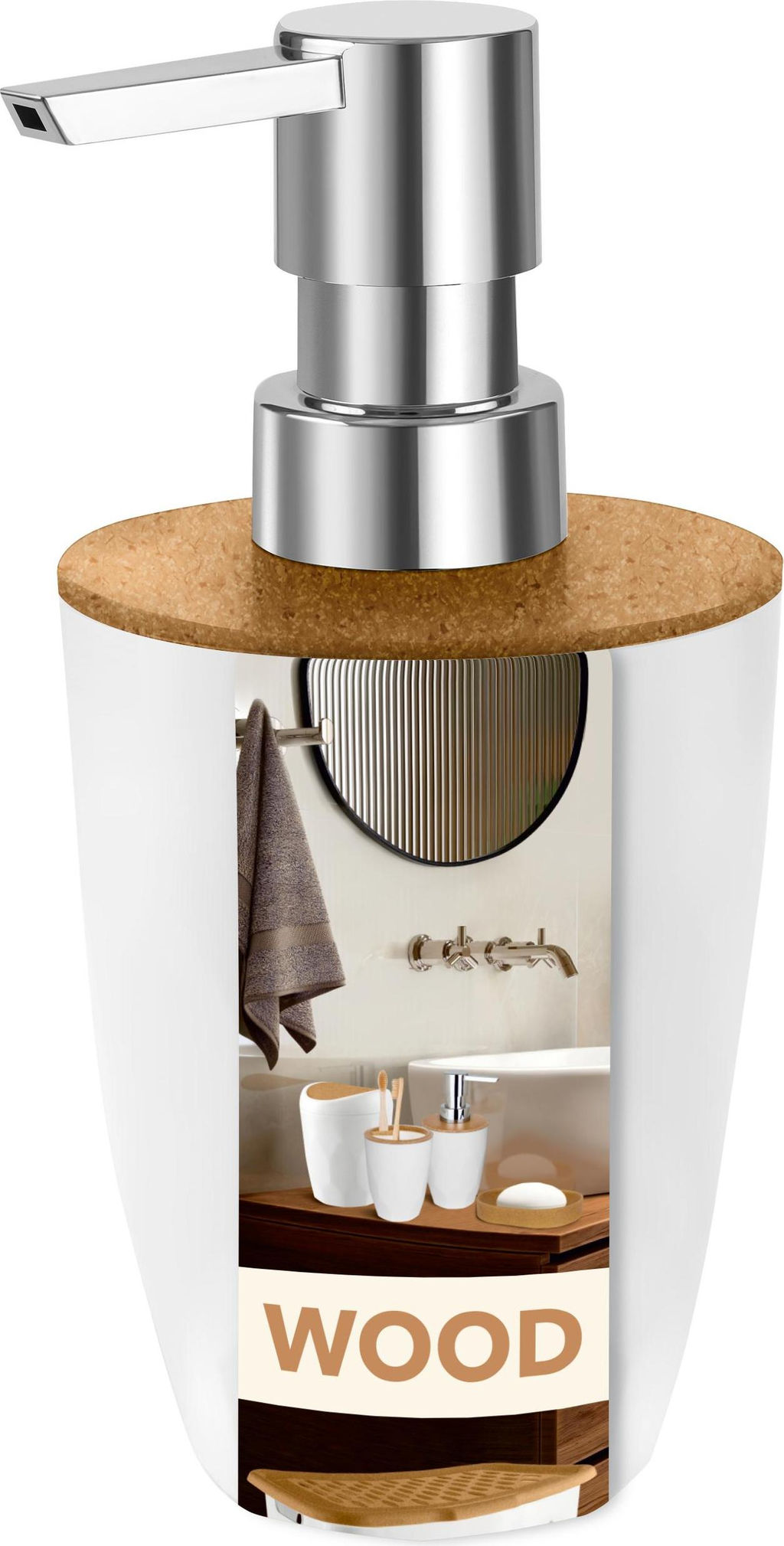 Цена за 2 шт. Дозатор для жидкого мыла Keeplex Wood KL500710624,,