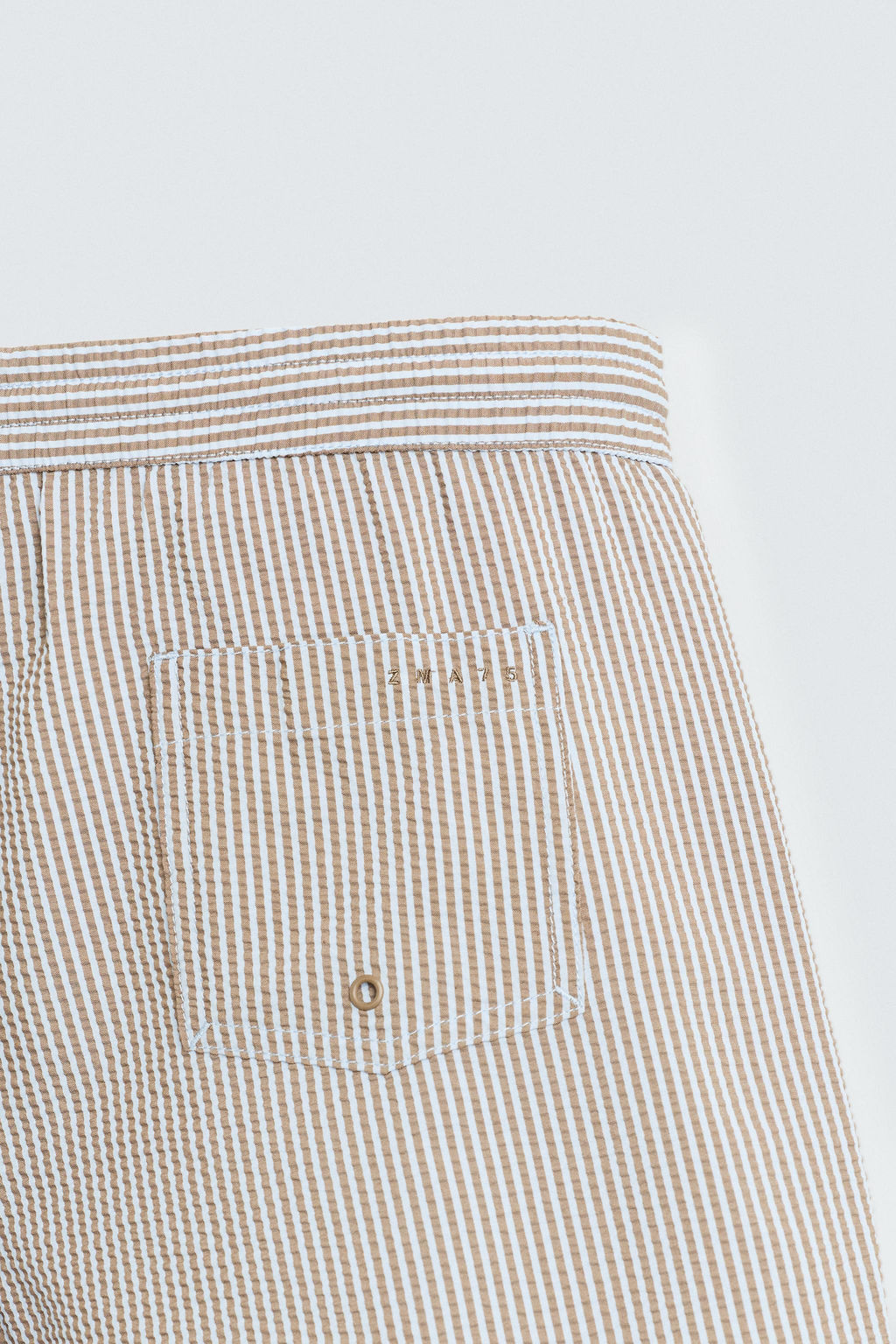 SEERSUCKER MID-LENGTH SWIMMING TRUNKS - Zara фото 4