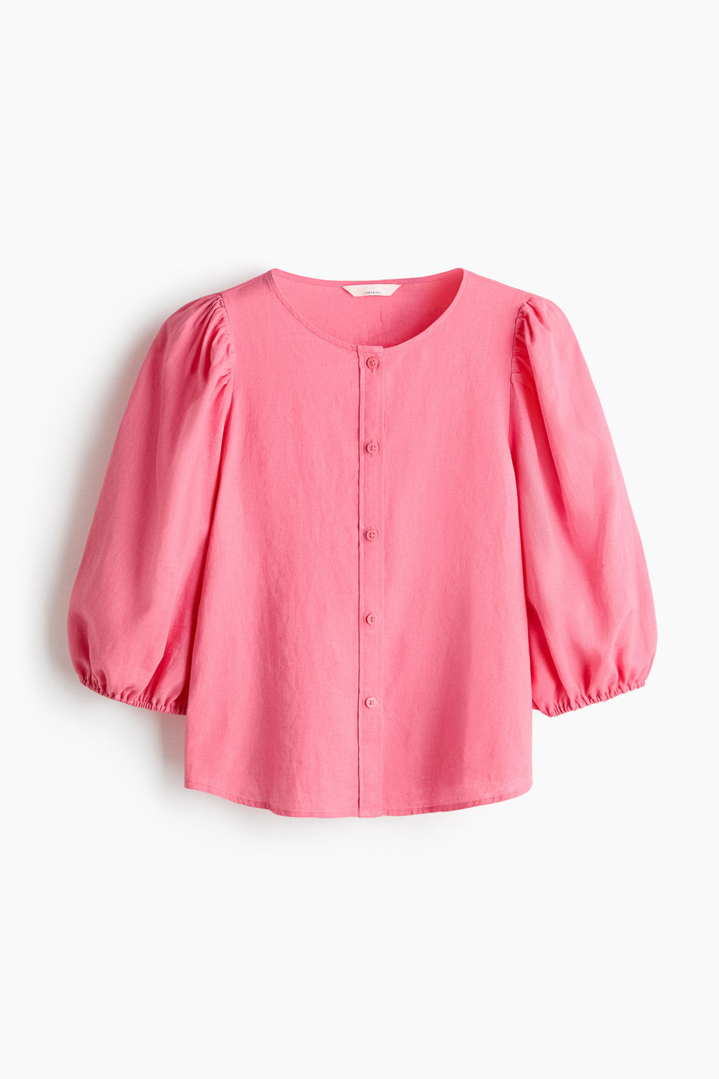 Blusa en mezcla de lino - H&m фото 2