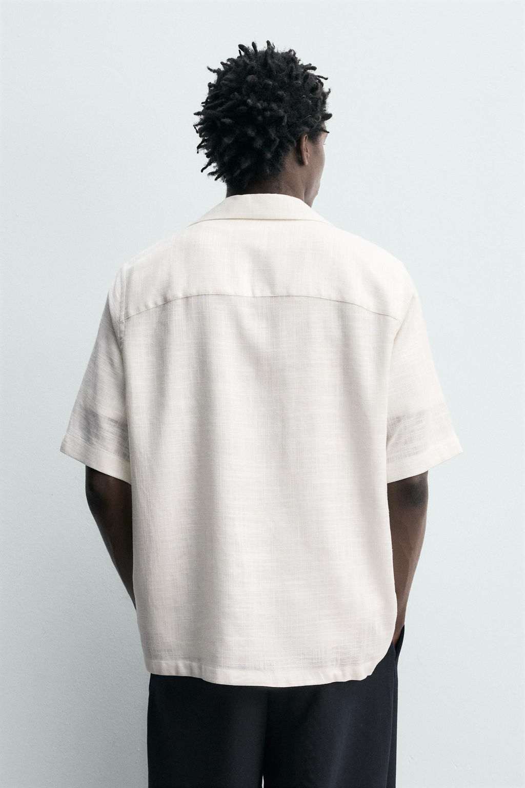 CAMISA FLUIDA ESTRUCTURA / Blanco - Zara фото 3