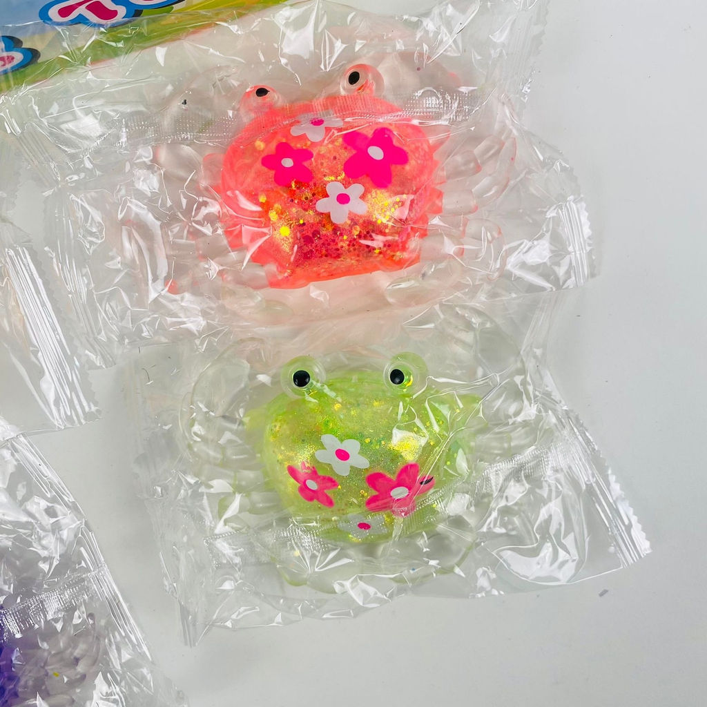 Мякиш антистресс Stretching Toys Краб с цветочками 12 шт в уп - Storyland фото 4