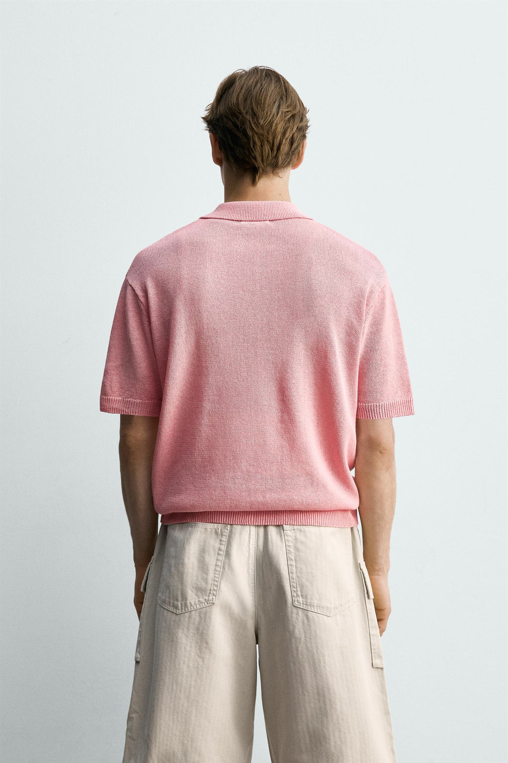 CAMISA PUNTO RELAXED FIT / Rosa - Zara фото 3