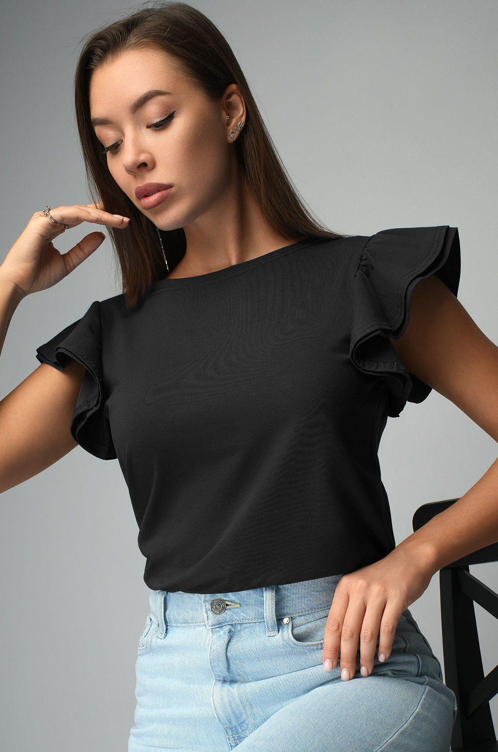 Женская блузка с коротким рукавом Happyfox