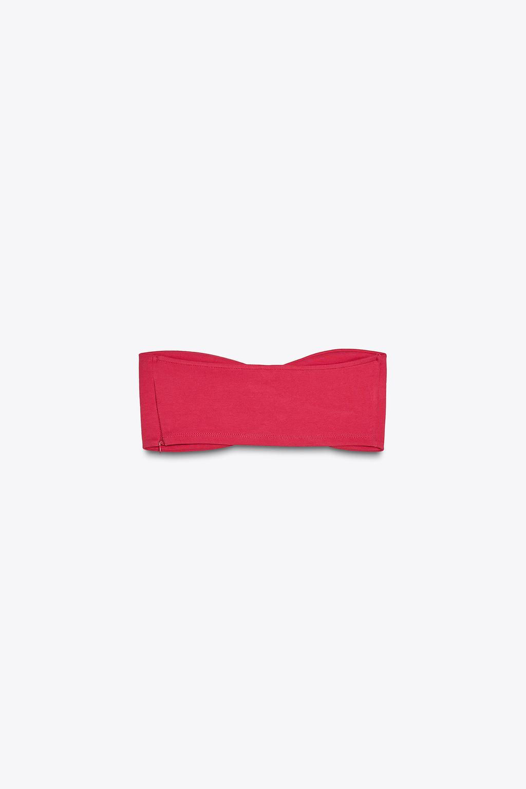 INTERLOCK BANDEAU TOP - Zara фото 11