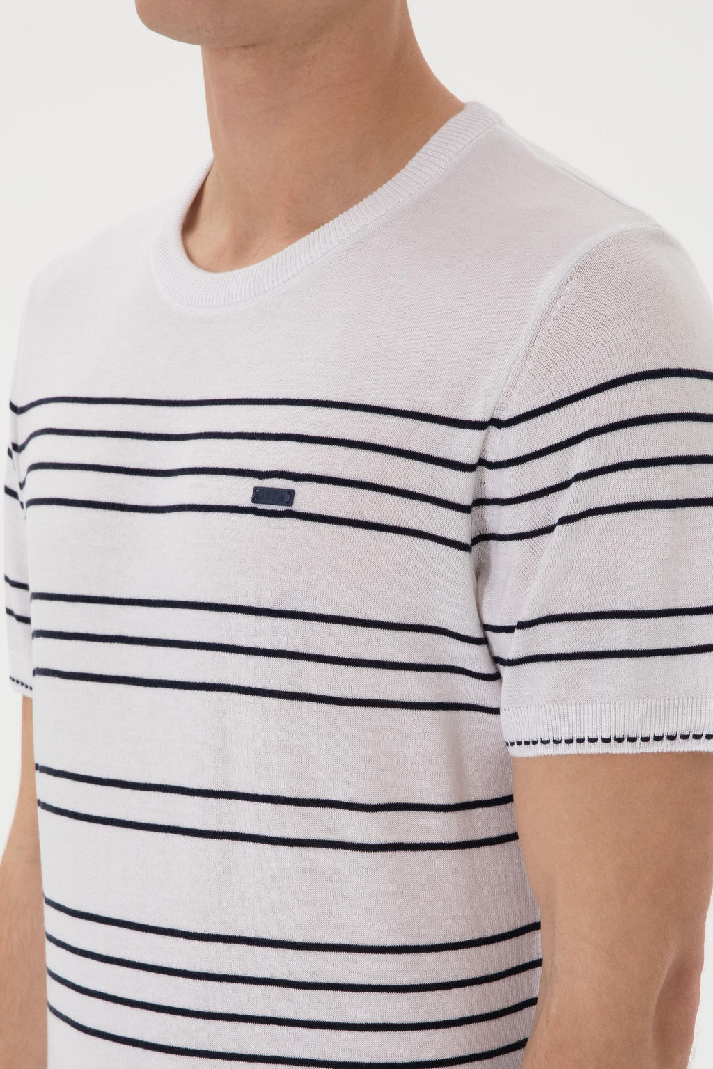 Erkek Slim Fit Bisiklet Yaka Beyaz Ti__rt Sepette S_rpriz _ndirim - U.s. polo assn фото 7