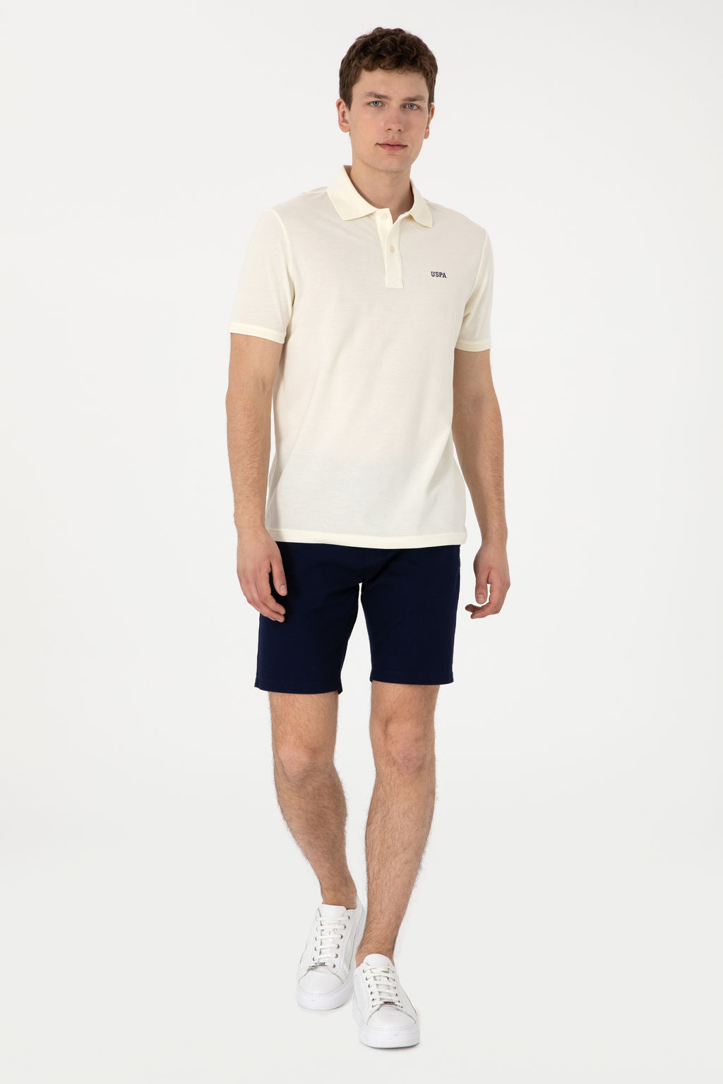 Erkek Regular Fit Polo Yaka Krem Basic Ti__rt Sepette S_rpriz _ndirim - U.s. polo assn фото 11