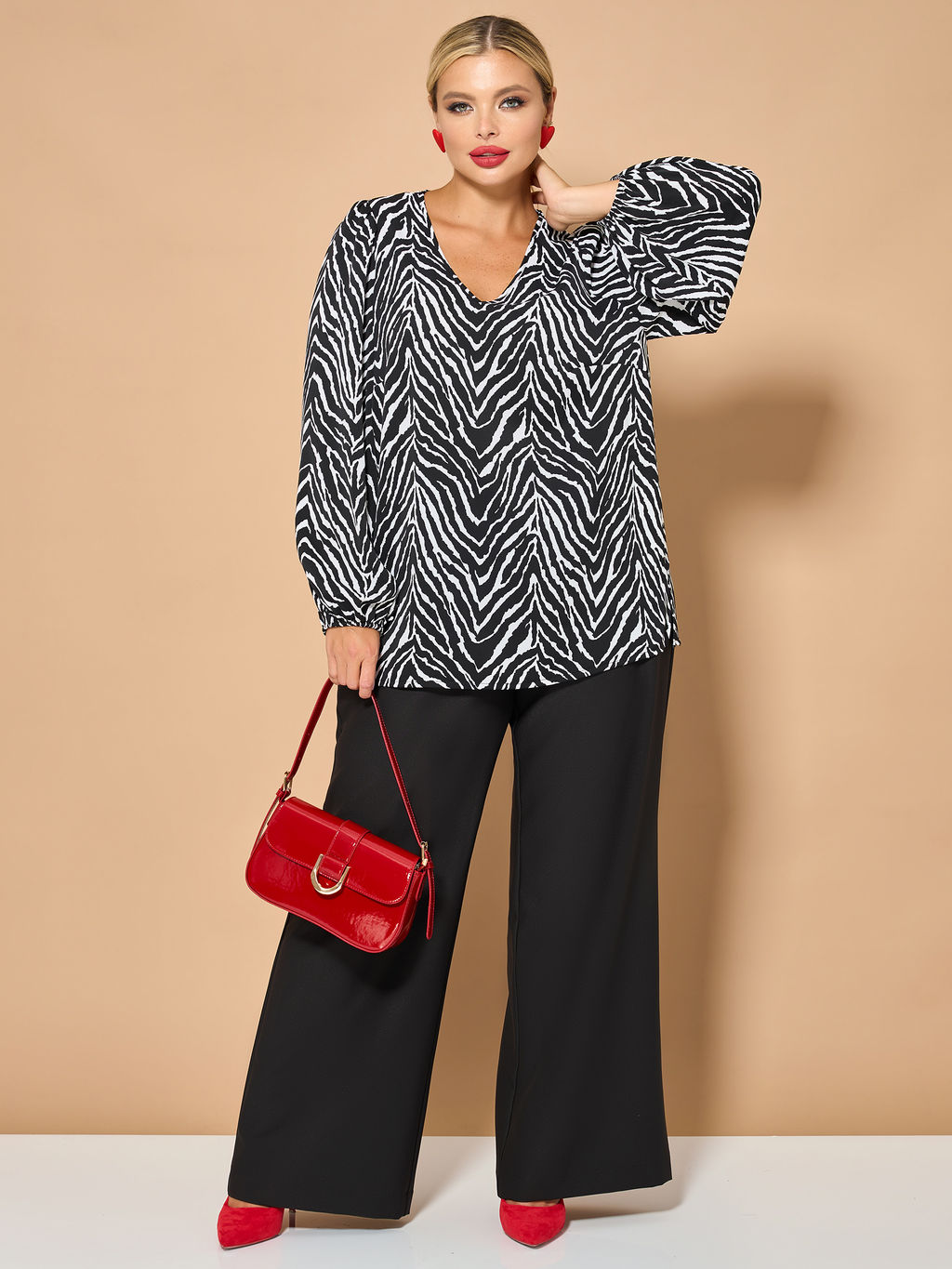 Блузка 0059-26 алый - Dora фото 137