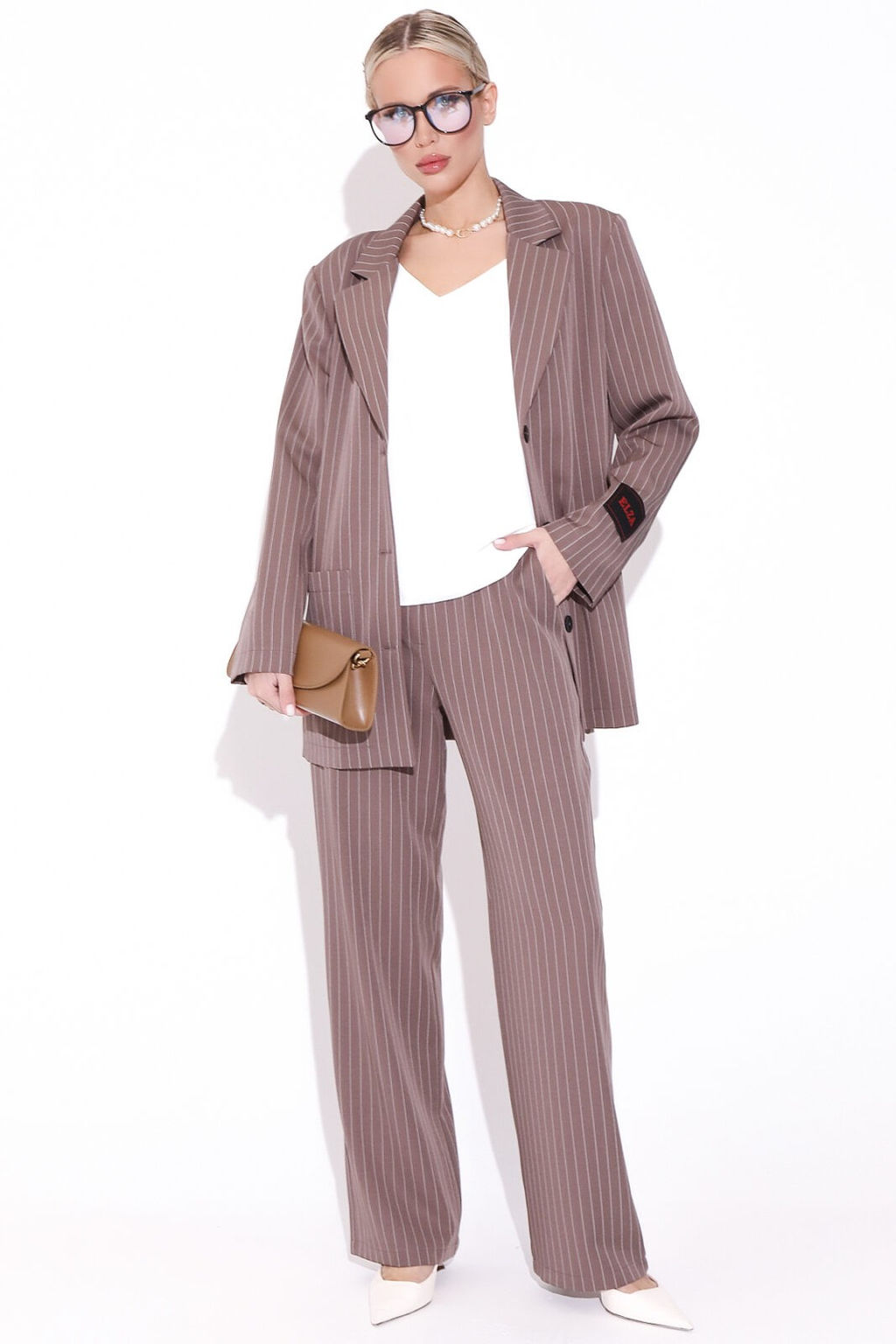 Пиджак Драйв (полоска/мокко)