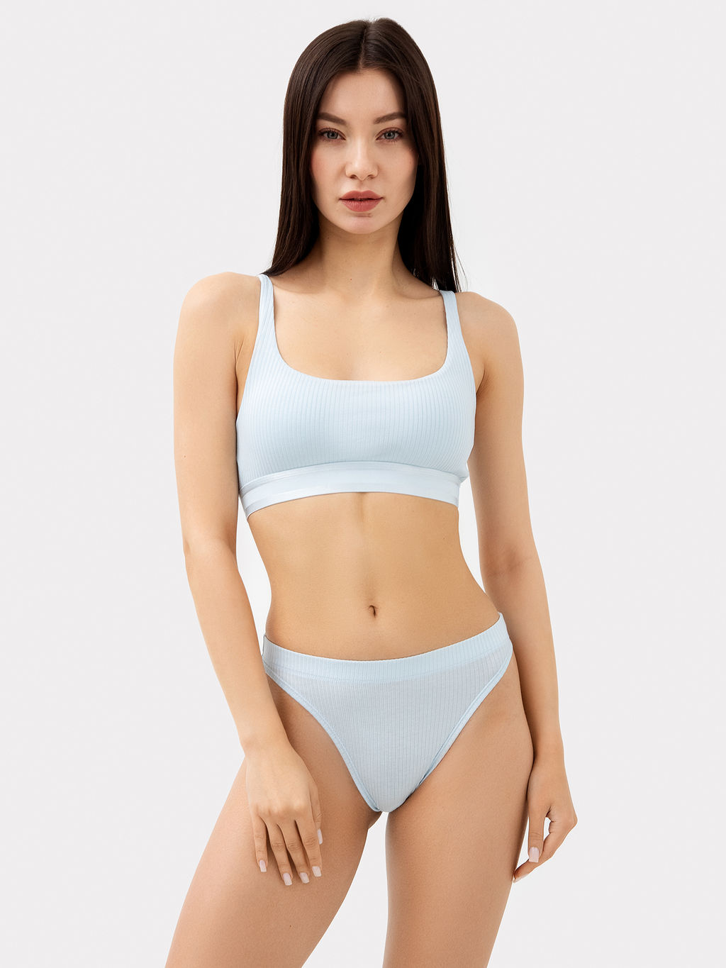 Цена за 2 штуки! Трусы женские слипы в голубом цвете голубая иллюзия 412531 - Mark formelle фото 2