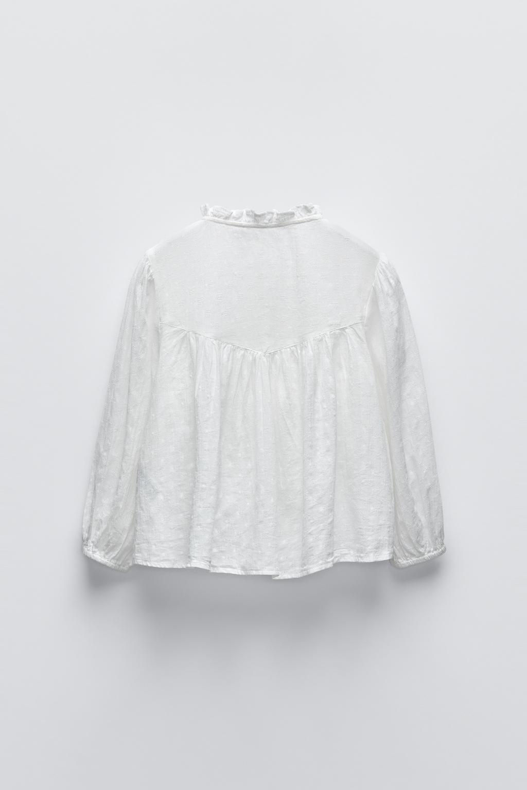 LACE ROMANTIC SHIRT - Zara фото 4