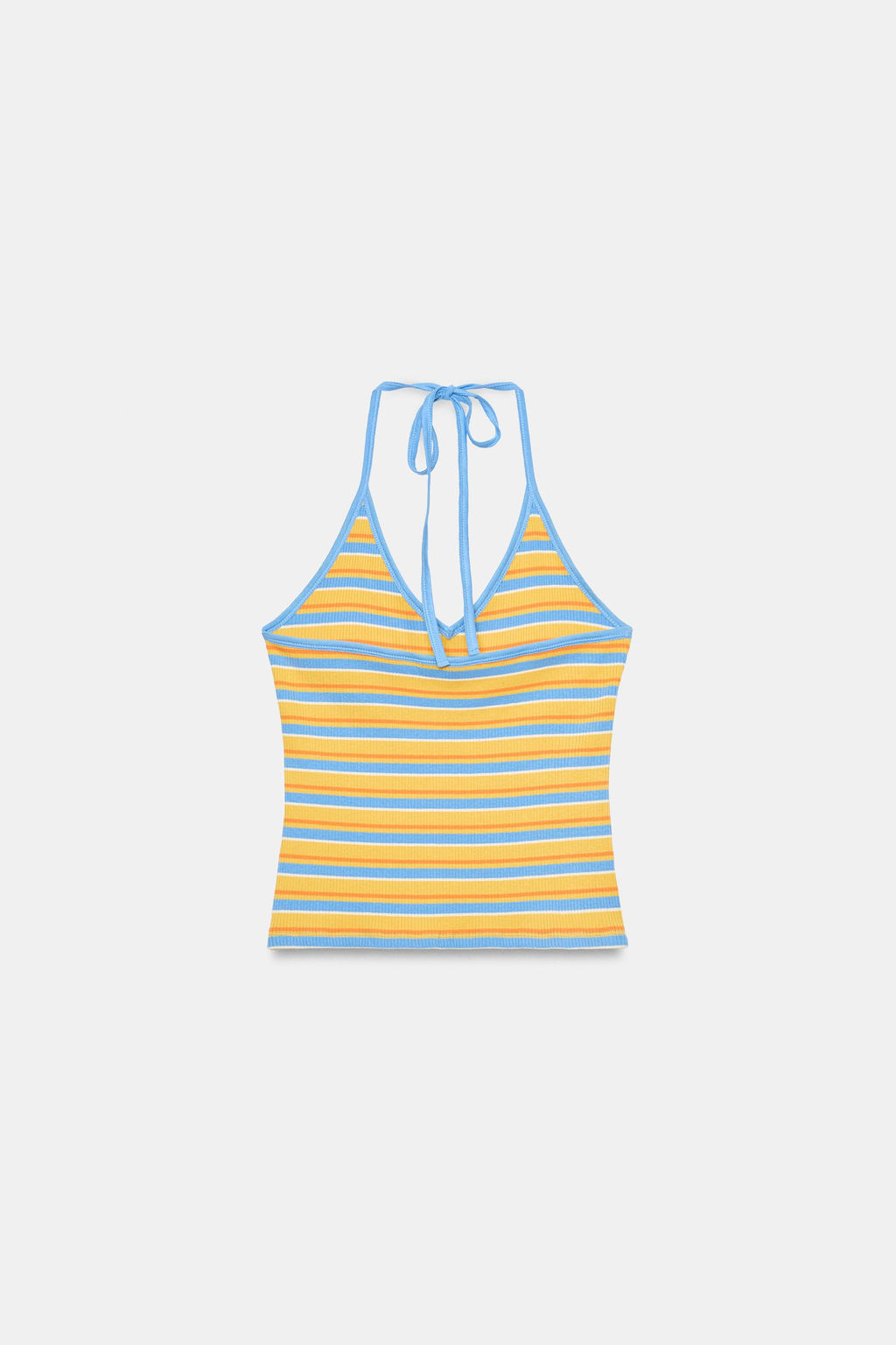 TOP HALTER RAYAS / Multicolor - Zara фото 4