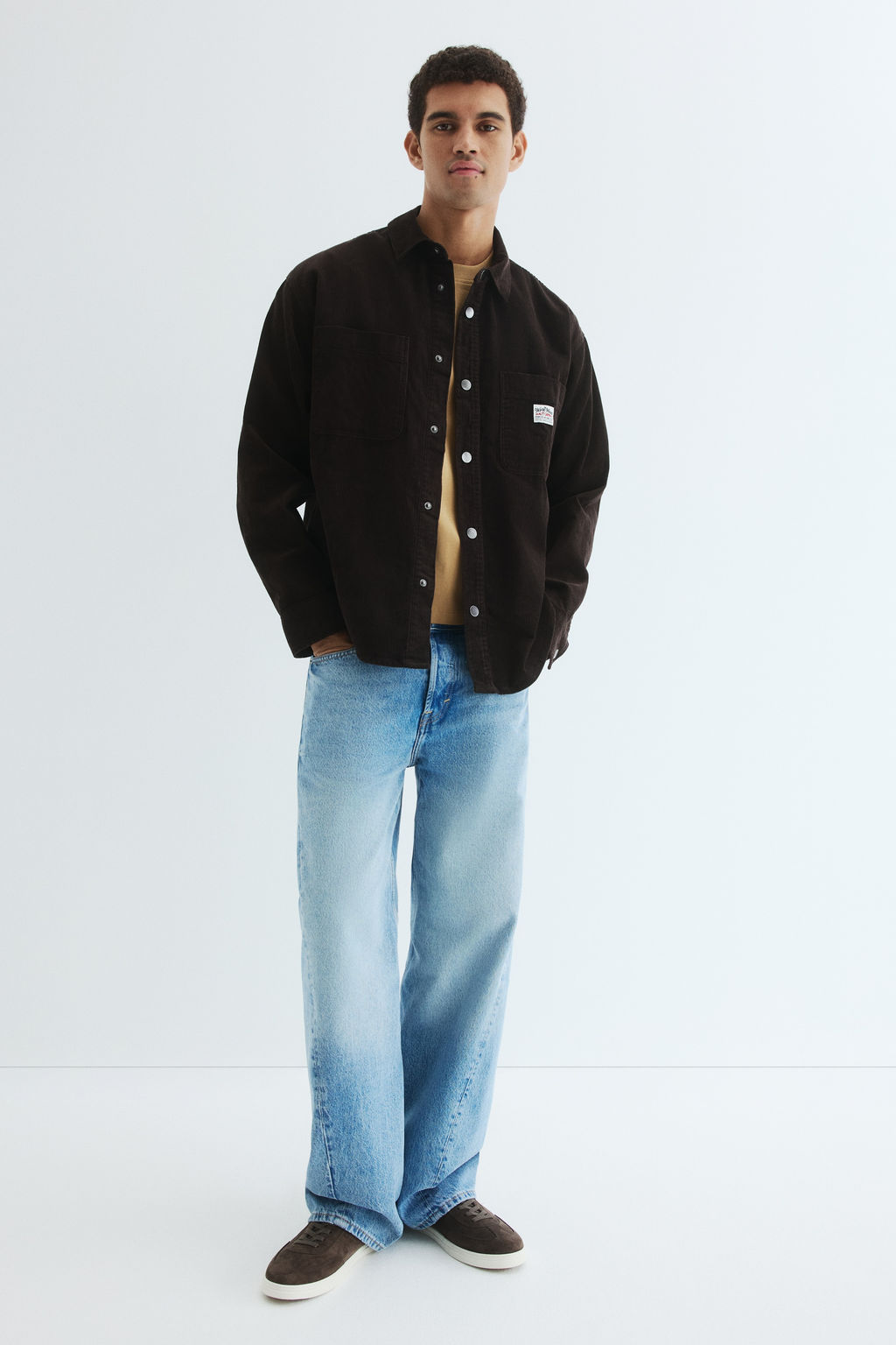 Camisa oversize en pana de algod?n - H&m фото 5