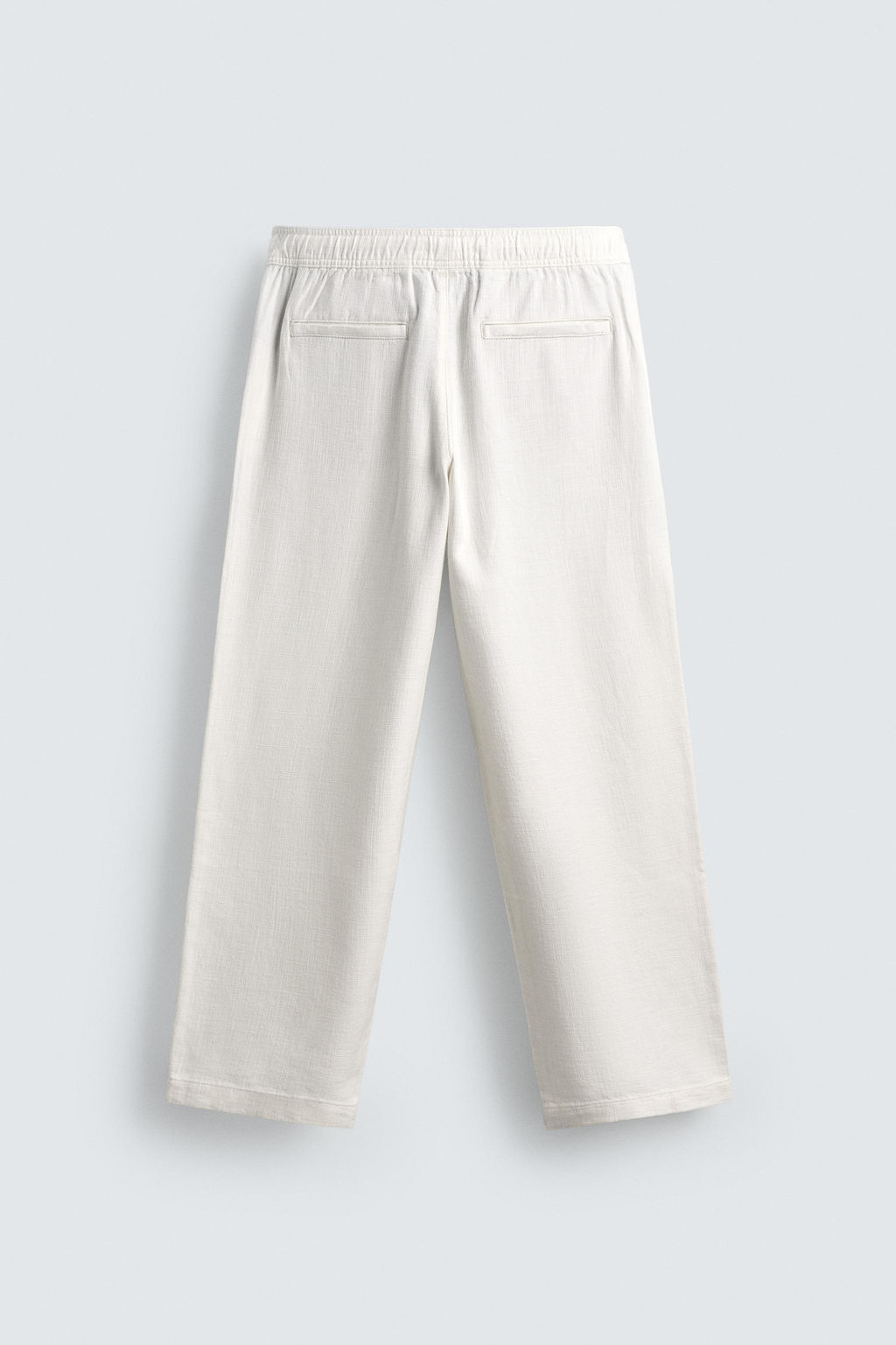 PANTAL?N RELAXED FIT ESTRUCTURA / Blanco roto