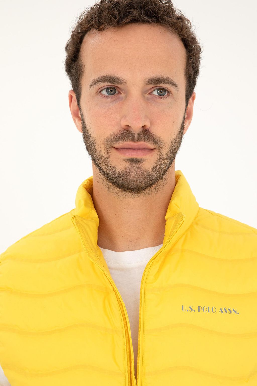 Мужской желтый жилет - U.s. polo assn фото 2