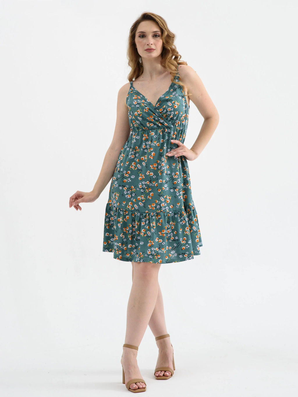 Сарафан Оптима Сиеста хлопок синий фото 15