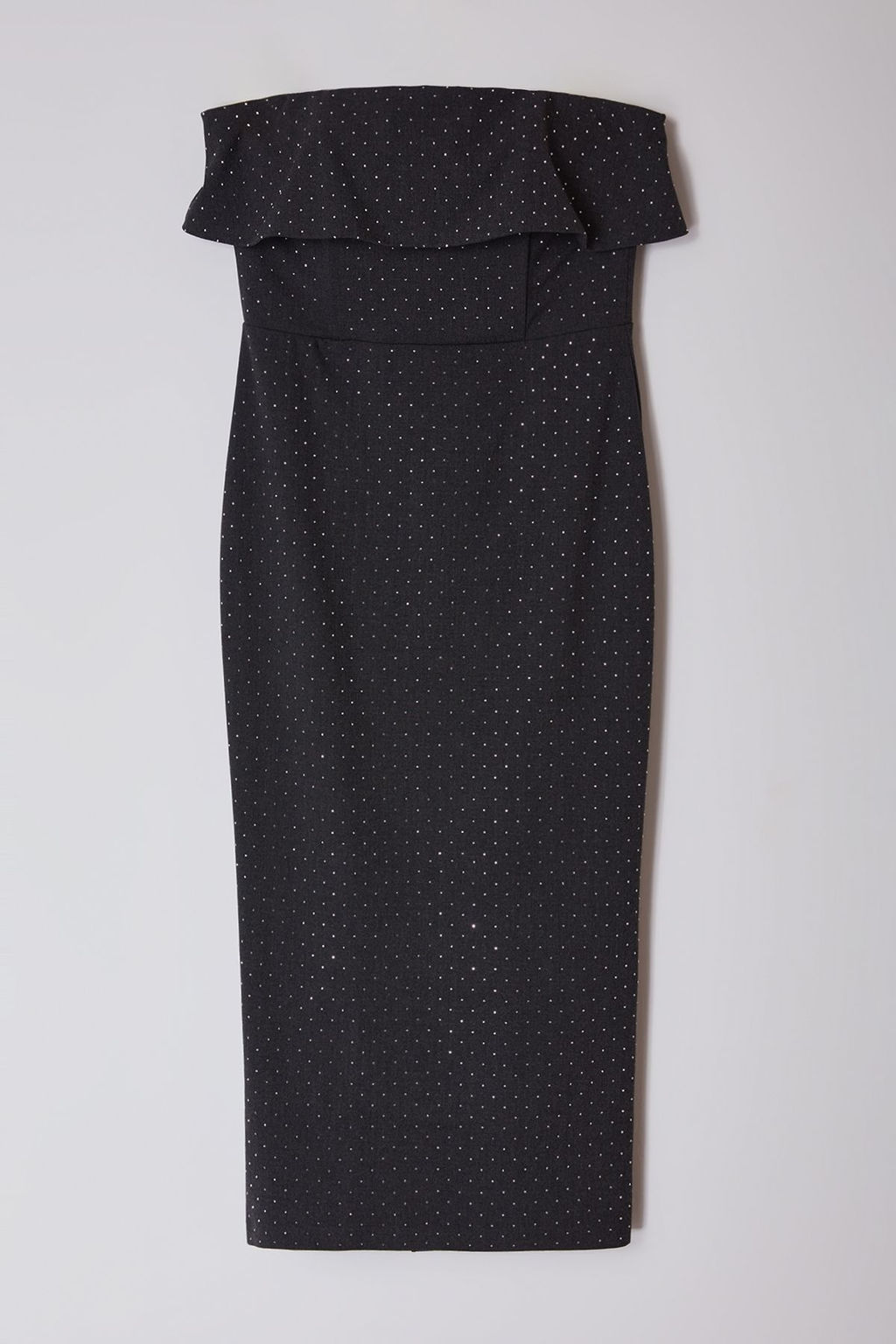 Limited Edition Antrasit Tas Bask?l? S?k Midi Abiye Gece Mezuniyet Elbisesi TPRAW25EL00014 - Trendyolmilla фото 6