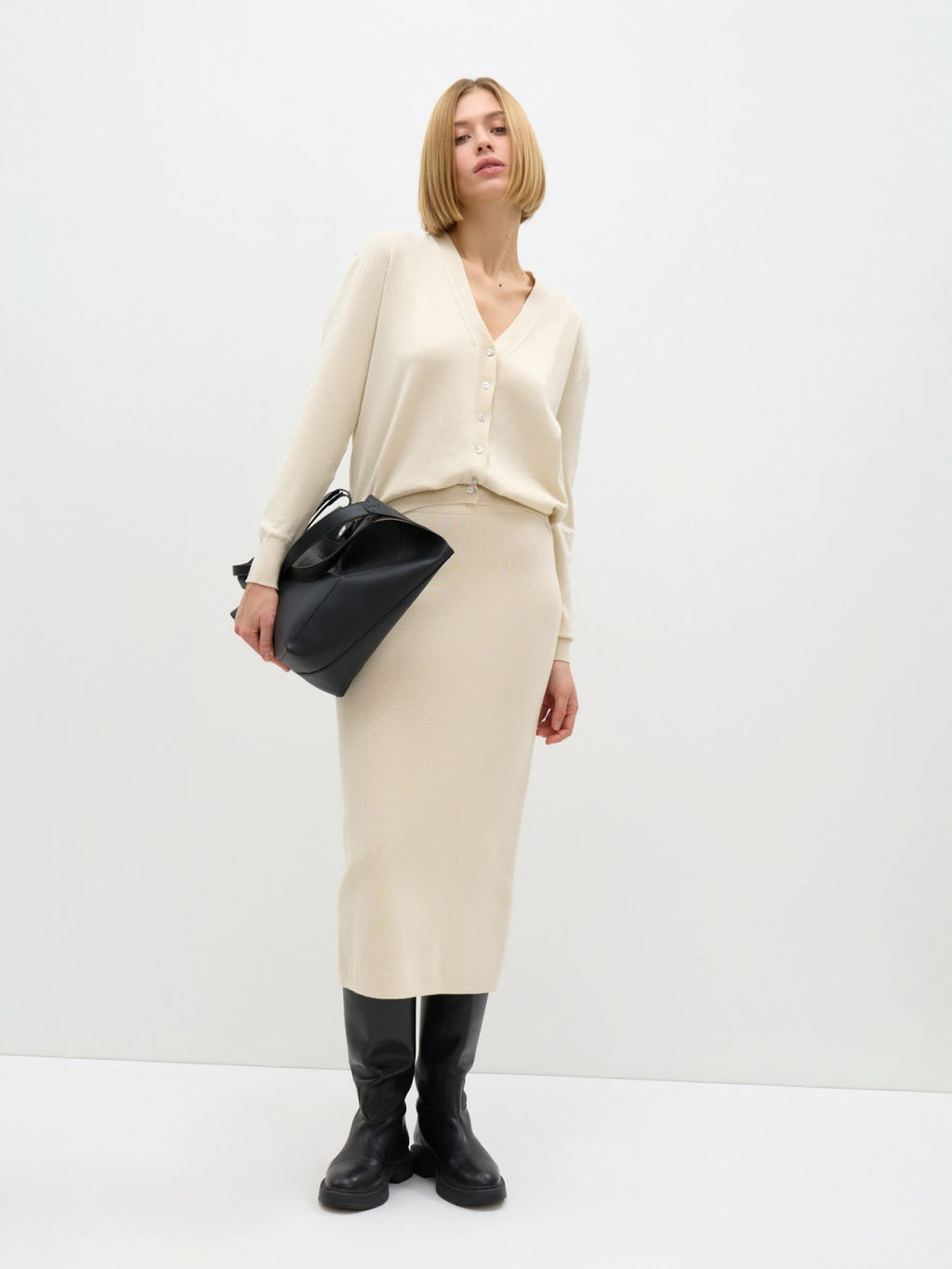 Conso/KUM 240721 - light beige Юбка женская