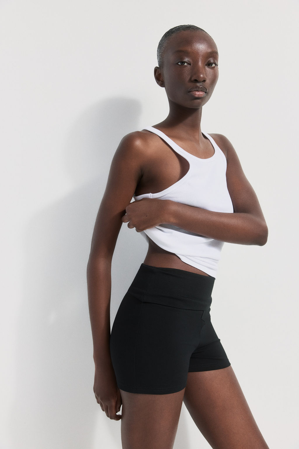 Microshorts en punto de algod?n - H&m фото 6