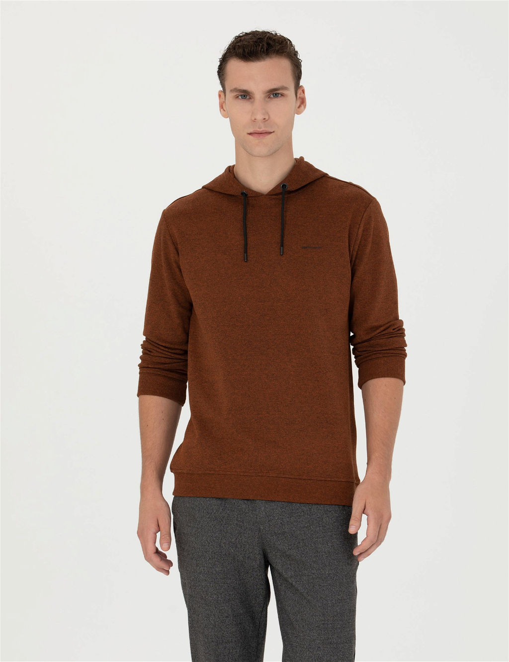 Kiremit Regular Fit Kap__onlu Sweatshirt - Pierre cardin фото 3