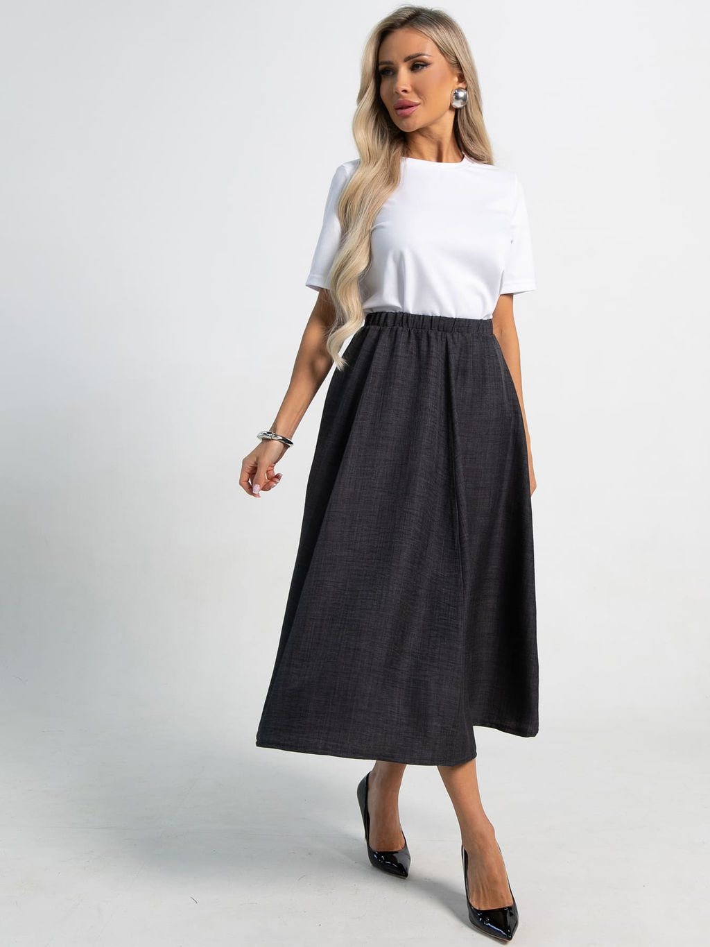 Юбка Льюис (черная) Ю15463-10М